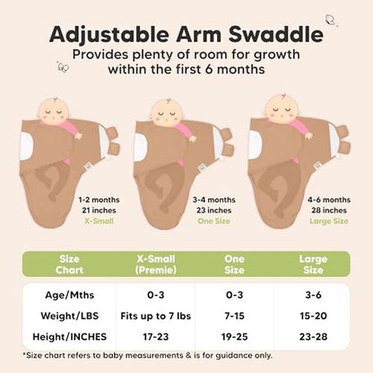 Newborn Swaddles with Zippers (3 Count)