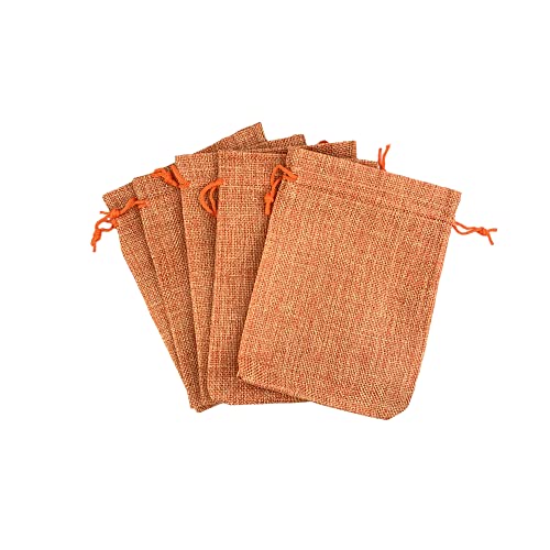 Pack of 25 Burlap Gift Bags with Drawstring Linen Jewelry Pouches Wedding Hessian Jute Bags for Birthday Jewelry and Treat Pouches Party Wedding Favors Gift Art