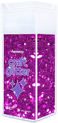 Craft Glitter Shaker Fuchsia Pink 110g Super Chunky (3.9 Ounce)