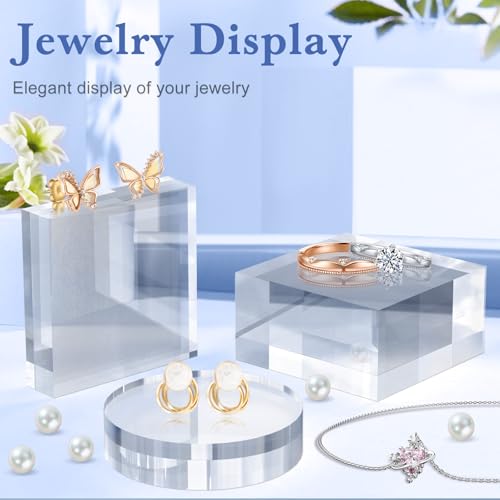 8 Pcs 3 X 3 X 1 Inch Acrylic Blocks (8 Count)
