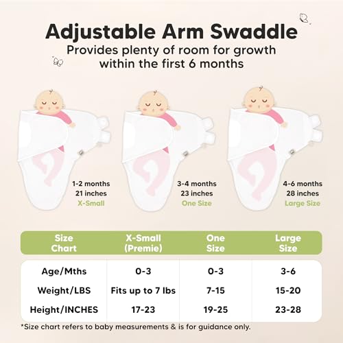 3pk Organic Swaddles for Newborns Girls (3 Count)