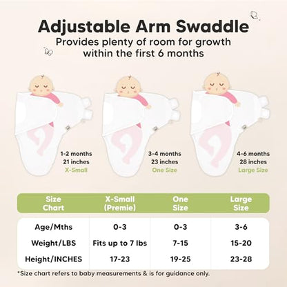 3pk Organic Swaddles for Newborns Girls (3 Count)