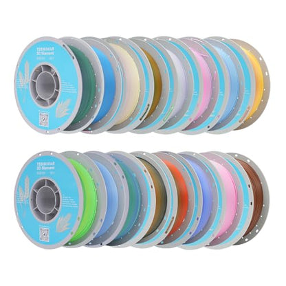 Matte Rainbow PLA 3D Printer Filament (16 Count)