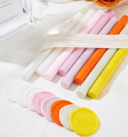 20pcs Pearl Pink Wax Seal Sticks for 0.28'' Glue Gun (20 Count)