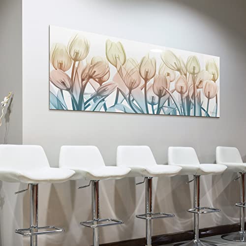 Frameless Free Floating Tempered Glass Panel Graphic Wall Art Ready to Hang