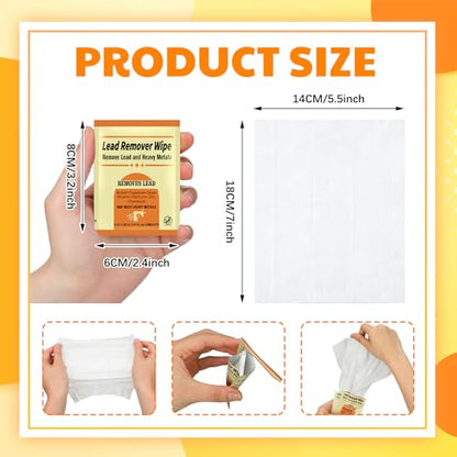 100 Pack Lead Remover Wipes for Shooting Hand Surface (100 Count)