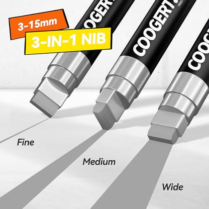 3Pcs Silver Jumbo Poster Markers