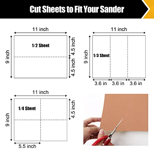 150 Grit Sand Paper 9" x 11" (12 Count)