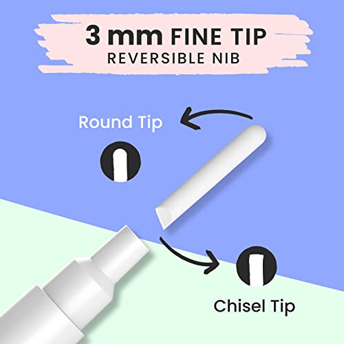 6 White Dry Erase Chalk Markers