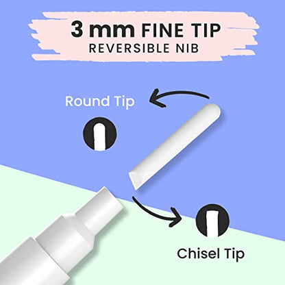 6 White Dry Erase Chalk Markers