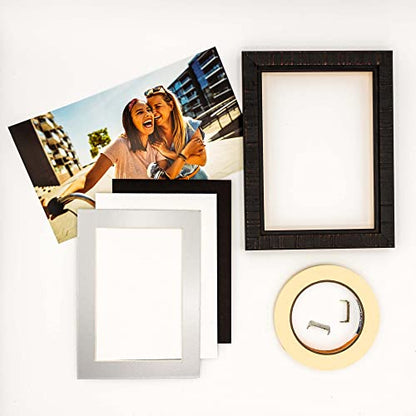 Pack of 25 Acid Free 8x10 Mats Bevel Cut for 5.5x8.5 Photos (25 Count)