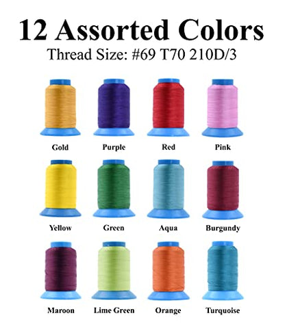 Size 69 210D T70 Vibrant Bonded Nylon Thread