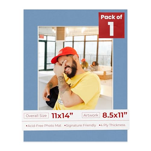 11x14 Mat Bevel Cut for 8.5x11 Photos