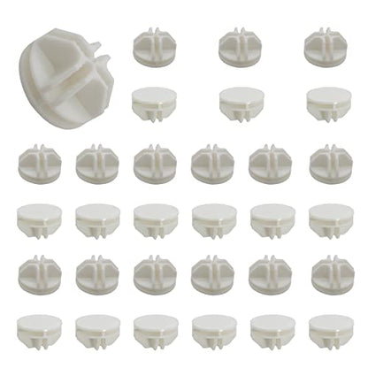 32 Pcs White Plastic Connector for Wire Grid Cube (32 Count)