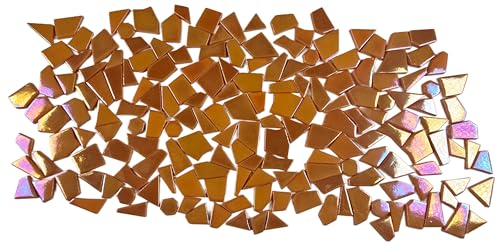 Irregular Glass Mosaic Tiles Bulk 500g Glossy and Iridescent Mosaic Glass Tiles for DIY Projects and Arts and Crafts Solid Colors and Mixes (263 Count)
