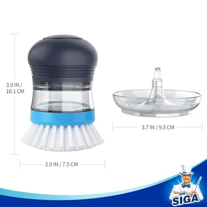 Soap Dispensing Palm Brush Storage Set