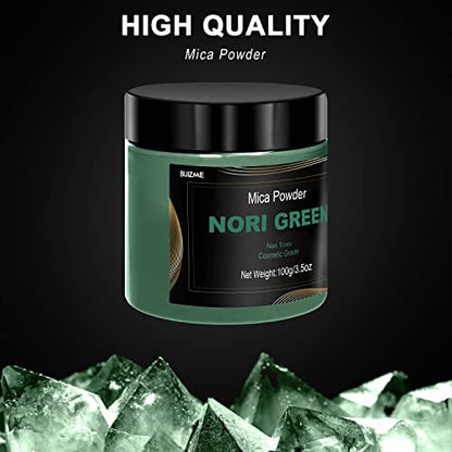 Nori Green Mica Powder (3.5 Ounce)