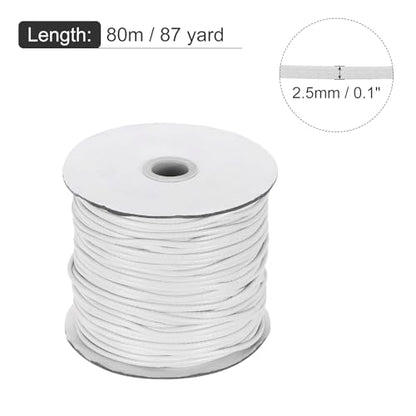 Waxed Cord 2.5mm Waxed Polyester Cord 87 Yard Wax String for Bracelet Making