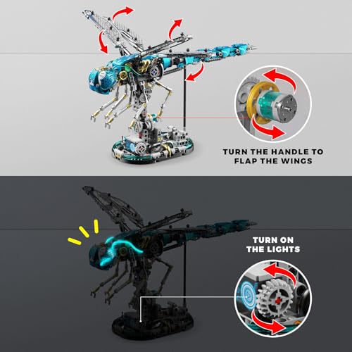 Mechanical Dragonfly Building Blocks for Adults
