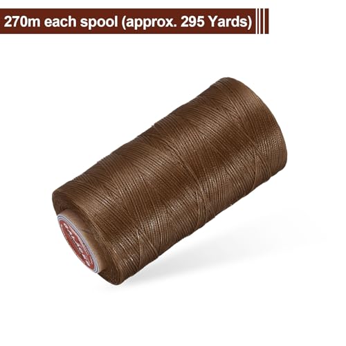 Flat Leather Sewing Waxed Thread