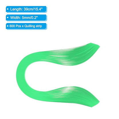 Quilling Strips Paper 600pcs 5mm 39cm Origami Paper Quilling Kits for Art DIY Hand Craft Christmas