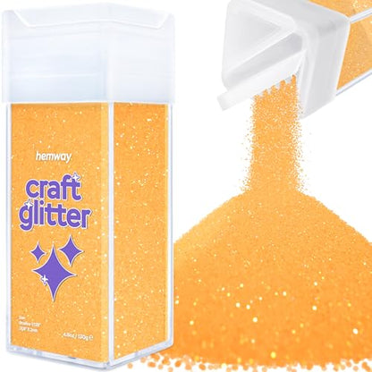 Craft Glitter Shaker Fluorescent Orange 130g Ultrafine (4.6 Ounce)