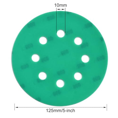 5-Inch 8-Hole Wet Dry Sanding Discs 800 Grit Sandpaper, 50-Pack (50 Count)