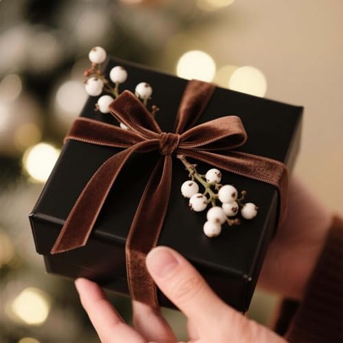 Brown Thin Velvet Ribbon