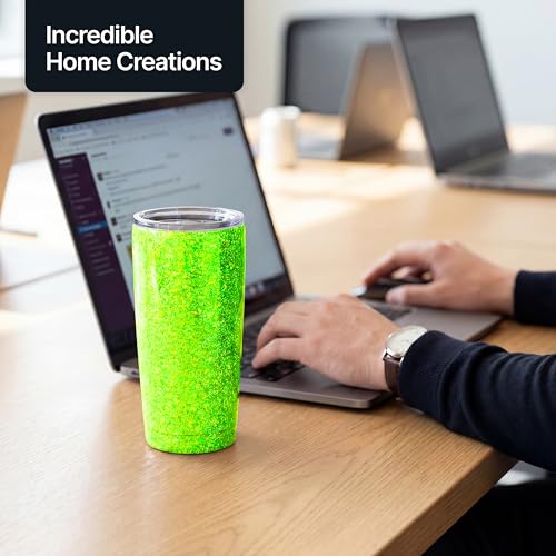 Craft Glitter Shaker Fluorescent Green 110g Microfine (3.8 Ounce)