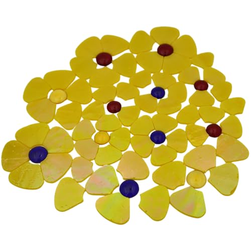 Iridescent Flower Mosaic Tiles
