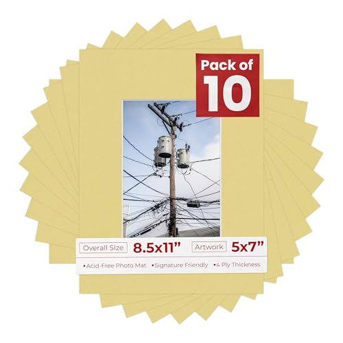 5x7 Mat for 8.5x11 Frame (10 Count)