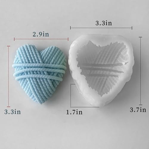 Valentine's Day Silicone Candle Soap Mold