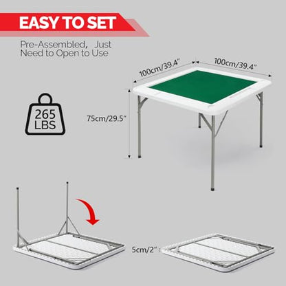 39.5" Foldable Mahjong Table