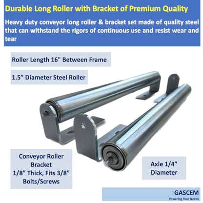 Long Roller with Bracket Set (2 Count)