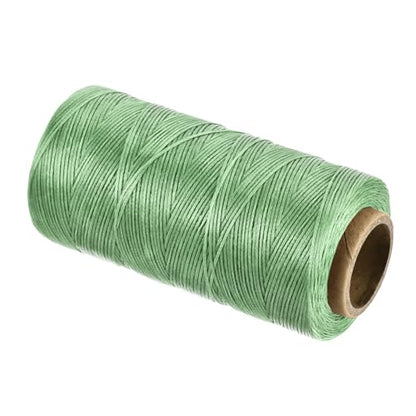 Waxed Thread 197 Yard 1mm 210D Flat Wax Thread Polyester Waxed String for Leather Sewing Hand Weaving Book Binding Home Decoration
