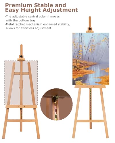 Adjustable Wooden Painting Art Easel Stand for Artists