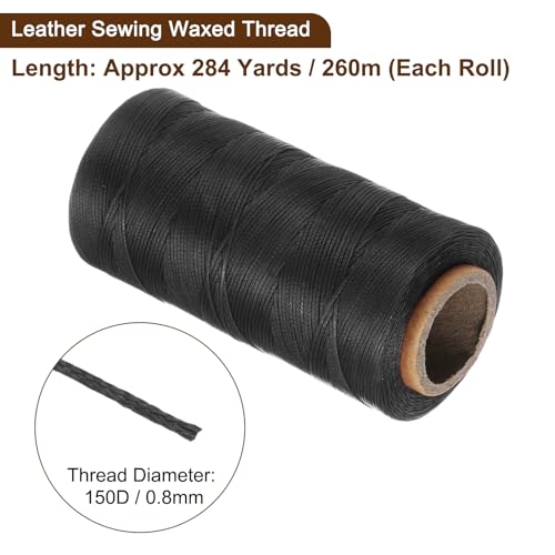 150D 0.8mm Flat Waxed Thread