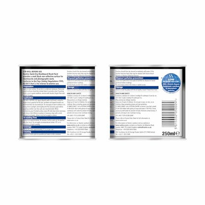 Quick Dry Blackboard Black Paint 250ml (8.5 Fl Oz)