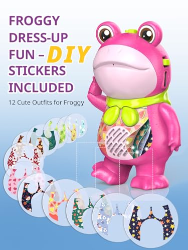Walkie Talkies for Kids Rechargeable Frog Toys DIY Playset Gift