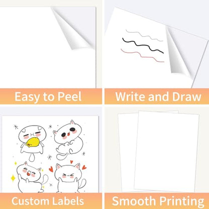 White Printable Sticker Paper