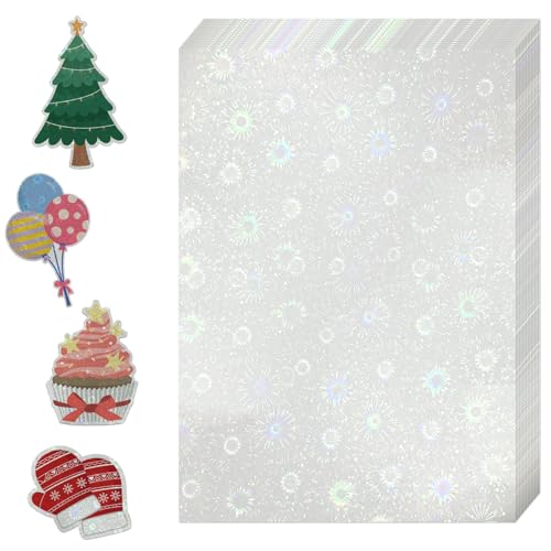 36 Sheets Holographic Sticker Paper (36 Count)