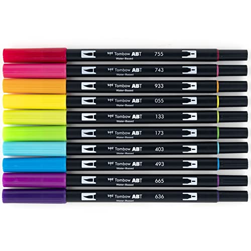 56185 Dual Brush Pen Art Markers (10 Count)