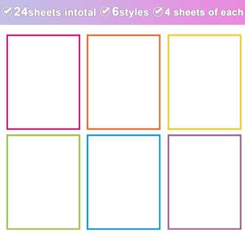 24 Sheets Printable Sticker Paper