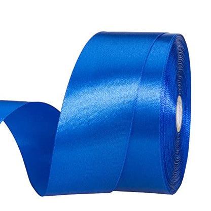 1 1 2 Inch Royal Blue Solid Satin Ribbon for Gift Wrapping (150 Foot)