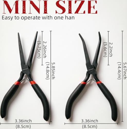 6" Mini Needle Nose Pliers Set
