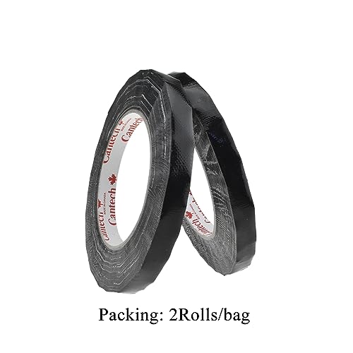 Black 0.5Inch Wide Floral Tape Waterproof Florist Tape Flower Wrap Adhesive Waterproof Decorative Tape for Bouquet Stem Wrapping Flower Arranging and Floral Craft (400 Foot)