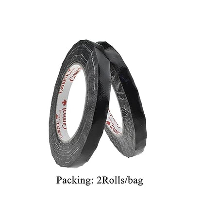 Black 0.5Inch Wide Floral Tape Waterproof Florist Tape Flower Wrap Adhesive Waterproof Decorative Tape for Bouquet Stem Wrapping Flower Arranging and Floral Craft (400 Foot)
