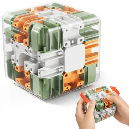 3D Rolling Ball Puzzle Maze Cube