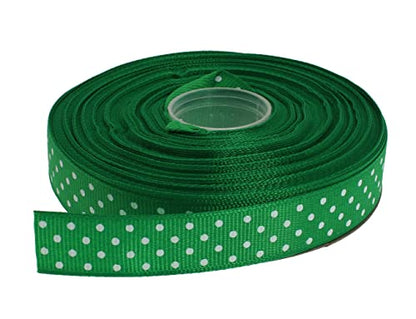 Polka Dot Grosgrain Ribbon 25 Yard Each Roll 100% Polyester