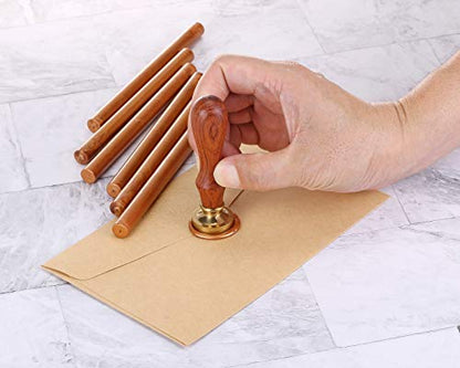15Pcs Copper Gold Glue Gun Sealing Wax Sticks for Wax Seal Stamp (15 Count)